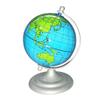 HRTC World Globe Creative World Globe with Metal Base Graffiti Reusable Globe World Globe Teacher Children's Globe Office Decoration Clear Text Marking view 1