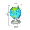 HRTC World Globe Creative World Globe with Metal Base Graffiti Reusable Globe World Globe Teacher Children's Globe Office Decoration Clear Text Marking view 2