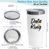 Data Scientist White Viking Tumbler 20oz - Data K - Scientific Data Mining Machine Learning Professional Analyzing Mathematics Intelligence view 3