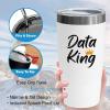 Data Scientist White Viking Tumbler 20oz - Data K - Scientific Data Mining Machine Learning Professional Analyzing Mathematics Intelligence view 4