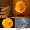 HRTC World Globe World Globe Wooden Base Illuminated Globe 12.5 Inch Retro Tabletop Rotating Earth Geography Globe Kids Decorative Globe Clear Text Marking view 4