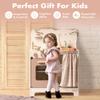 ROBOTIME Kids Play Kitchen Set - Rustic Wooden Kitchen Sets, Pretend Play Kitchen with Leaf Light String, Apron, and Groves, for Toddlers 3+ (Rustic Style) view 3