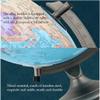 HRTC World Globe Newest World Globe with Stainless Steel Stand 11.8 in Desktop Globe Kids Educational Astronomy and Geography Map Globe Clear Text Marking view 4