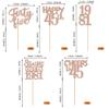 30PCS 45th Birthday Cupcake Toppers Glitter Forty Five Happy 45 Straight Outta 1981 Cupcake Picks for Cheers to 45 Years 45th Birthday Anniversary Party Cake Decorations Supplies Rose Gold view 2
