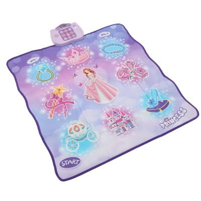 Luqeeg Dance Mat, Mat Pedal Game Interaction Electronic Music Dance Pad Toy Dance Mixer Rhythm Step Play Mat Touch Sensitive Musical Dance Floor Mat for Toddler Girl
