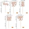 30PCS 30th Birthday Cupcake Toppers Glitter Thirty Happy 30 Straight Outta 1996 Cupcake Picks for Cheers to 30 Years 30th Birthday Wedding Anniversary Party Decoration Supplies Rose Gold view 2