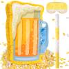 Sratte Beer Piata with Stick and Blindfold Confetti Cheers to Beers Glass Mug Hanging Decoration Mexican Piatas for Adult Birthday Bachelor Party Game Supplies (Lovely) view 1