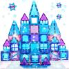 KAEILORU Magnetic Tiles 3D Kids Toys for Girl Age 4-7 Educational Magnetic Building Blocks Girl Toys Age 6-8 Princess Castle Pretend Play Toy for Kids Age 3 4-5 6 8-10 Year Old Boy Birthday Gifts view 1