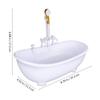 Doll Bathing Tub, Electric Water Spraying Bathtub Swimming Pool with Sprayer for Doll Bathtub with Light and Sound view 4