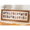 homeemoh Baby Picture Frames My First Year Keepsake Photo Frame Monthly Frame School Years Memories Picture Frame for Desktop Decor Gifts,Brown (24 Holes) view 2