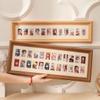 homeemoh Baby Picture Frames My First Year Keepsake Photo Frame Monthly Frame School Years Memories Picture Frame for Desktop Decor Gifts,Brown (24 Holes) view 4