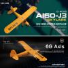 Ssccgym Large Brushless Remote Control Plane XK A160 RC Aircraft Glider J3 6-Axis Gyroscope 5-Channel 3D Stunt Somersault Flight 6 AXIS Gyro 2Batteries for Hobbies Expert 14Y+ view 4