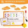 GiftAmaz 145 PCS Sentence Building for Kids, Sight Word Games Puzzle, Special Education Classroom Must Haves, Montessori Grammar Reading Game, Speech Therapy Cardboard Birthday Toys for Kindergarten view 4