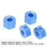 4Pcs Aluminium Alloy 12mm Diameter , RC Wheel Hub , 12mm RC Wheel Hex Hub Extension , 5 . 5mm 7mm Hex Drive Adapter Thickness Accessory Set Kit for traxx as 1/10 Slash (Blue) , RC Wheel Hub RC Hex Wheel view 4