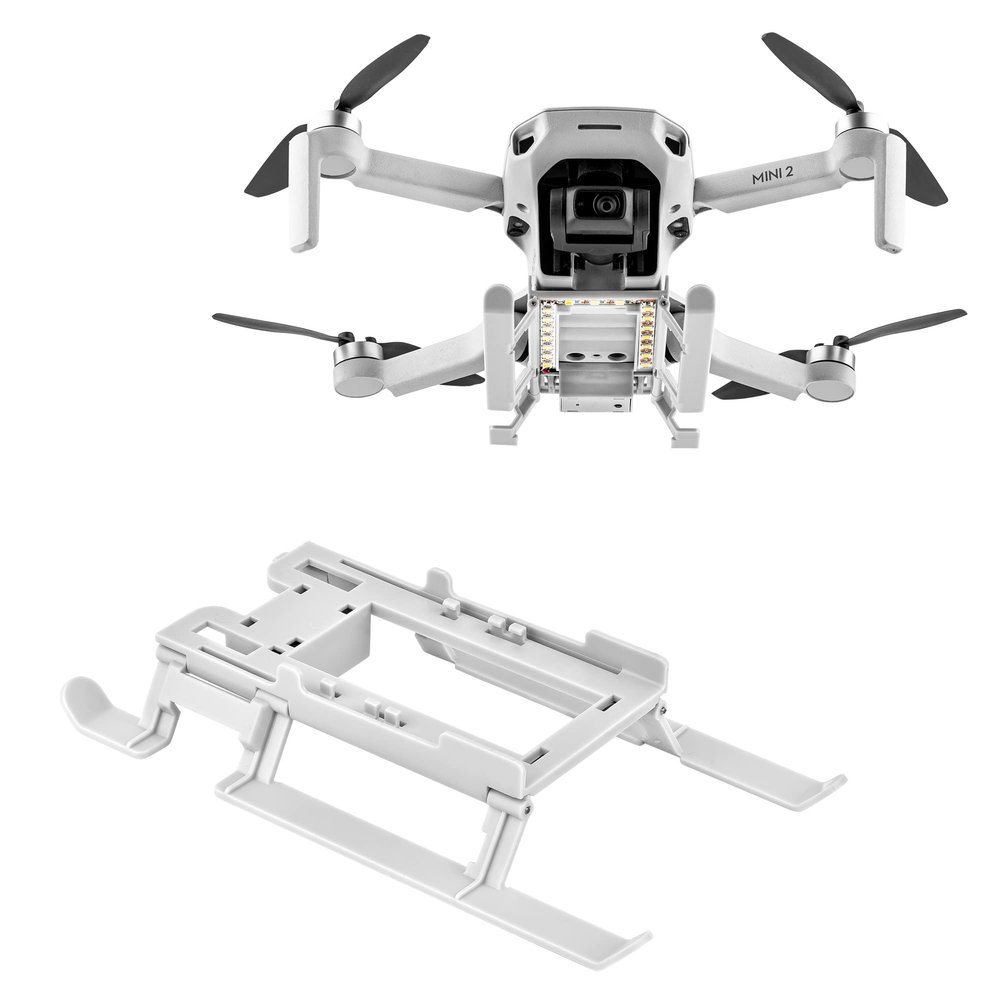 Aokicase For DJI Mini 2 / Mavic Mini / Mini SE Flash LED Lights Chassis Increase Height Shock Absorption Clips Accessories Removable Easy Chassis Kit for DJI Mini 2/Mavic Mini (1109190)