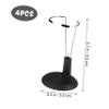 jojofuny 4 Pcs Doll Stands Display Holder, Action Figure Support Stands, Adjustable Bear Racks for 6-8 Inches Dolls Mini Display Holder(Black) view 2