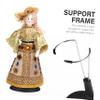 jojofuny 4 Pcs Doll Stands Display Holder, Action Figure Support Stands, Adjustable Bear Racks for 6-8 Inches Dolls Mini Display Holder(Black) view 3