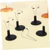 jojofuny 4 Pcs Doll Stands Display Holder, Action Figure Support Stands, Adjustable Bear Racks for 6-8 Inches Dolls Mini Display Holder(Black) view 4