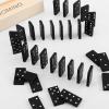 Hungdao 24 Pack Mini Dominos Set for Adults Bulk Double 6 Dominoes 28 Tiles Wooden Miniature Board Games Party Favor Travel Family Games with Wood Case Operation Christmas Item Gifts view 3