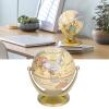Mini World Map Globe, Desktop Rotating Earth Geography Globe Teaching Tool Modern Decoration (196g) English Edition 13cm X 10cm view 2