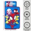 Idea Nuova Spidey and His Amazing Friends Toddler Quilted Nap Mat with Built in Blanket and Pillow, 20" Wx46 L, Spidey and Friends view 2