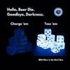 Beer Die Guys Glow in The Dark Dice, 16mm Square Cornered, 10-Pack view 2