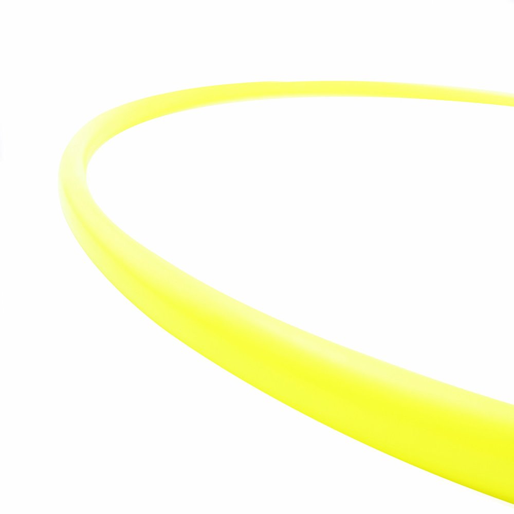 5/8" Adult Polypro Hula Hoop | Performance and Dance Hoop (UV Yellow, 32 Inch Diameter)