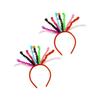 Abaodam Funny Spring Balls Headband for Girls - Colorful Lightweight Hair Hoops Party Prop for Cosplay Festival and Photo Accessories view 1