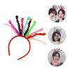 Abaodam Funny Spring Balls Headband for Girls - Colorful Lightweight Hair Hoops Party Prop for Cosplay Festival and Photo Accessories view 2