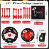 Yisong 168 Pcs Nurse Graduation Party Decorations, Doctor Medical Birthday Tableware Set 24 Guests Dinner Dessert Plates Cups Napkins for Doctors Day Nursing School Office Party Supplies(Black) view 2