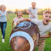 GiftExpress 40" Giant Jumbo Inflatable Football with Tee Set for Football Party, Gameday, American Sport Themed Decorations, Super Fun Football Games for Kids and Adults view 2