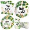 HIPVVILD Jungle Animal Theme Two Wild Birthday Plates And Napkins Party Supplies - Safari Party Decorations For 2-Year-Old Birthday, Plate, Cup, Napkin | Serve 24 view 1