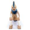 Anamalz Wooden Parasaurolophus Dinosaur Toy for Toddlers, Fun and Posable for Early Learning, Smooth Natural Wood, Boys and Girls view 2