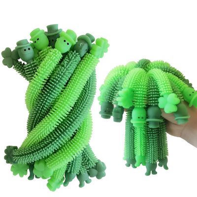36 Pack St Patrick's Day Stretchy Strings Sensory Fidget Toys Pack Autism Toys Great for Kids Girls Boys Treat Bags Gifts Stress Relief Party Favors Decorations (St Patrick's Day)