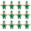 12Pcs St Patrick's Day Mini Leprechaun Toys,Squeeze Porcupine Toys Stress Relief Fidget Toy for Kids Boys St Patrick's Day Party Favor,Home Decor(Child) view 1