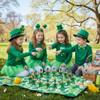 12Pcs St Patrick's Day Mini Leprechaun Toys,Squeeze Porcupine Toys Stress Relief Fidget Toy for Kids Boys St Patrick's Day Party Favor,Home Decor(Child) view 4