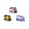 Thomas and Friends Toy Train 3-Pack, Color Changers, Diecast Thomas Percy and Kana Engines with Color Reveal in Warm and Cold Water view 1