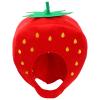 Gadpiparty 1pc Strawberry Party Hat Nylon Cloth Plush Hat Pizza Child view 1