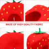 Gadpiparty 1pc Strawberry Party Hat Nylon Cloth Plush Hat Pizza Child view 4