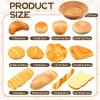 Chivao 13 Pcs Fake Bread with Basket Artificial Food for Display Photo Props Realistic Bread Toy Set Simulation French Loaf Faux Pastries Food Model for Bakery Home Kitchen Decoration(Bread) view 2