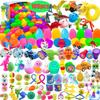 PDFVS 100 Pcs Prefilled Easter Eggs Filled with Novelty Toys,Bright Colorful for Easter Basket Stuffers,Easter Party Favors and Hunt view 1