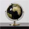 HRTC World Globe Black Ocean World Globe Metal Stand Metal Stand Globe Kids and Teachers Small Geography Globe Office Decoration Globe Clear Text Marking view 1