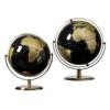 HRTC World Globe Black Ocean World Globe Metal Stand Metal Stand Globe Kids and Teachers Small Geography Globe Office Decoration Globe Clear Text Marking view 3