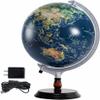 HRTC World Globe Newest World Globe Led Lighted Globe Desktop Education Globe Earth Geography Globe 12 Inch Office Decoration Globe Clear Text Marking view 1