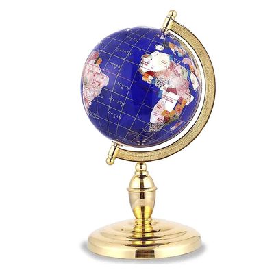 HRTC World Globe Newest World Globe 360 Degree Rotating World Globe with Metal Stand Globe Adult Explore The World Learning Globe 13in Clear Text Marking