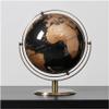 HRTC World Globe Black Ocean World Globe Metal Stand Metal Stand Globe Kids and Teachers Small Geography Globe Office Decoration Globe Clear Text Marking view 1