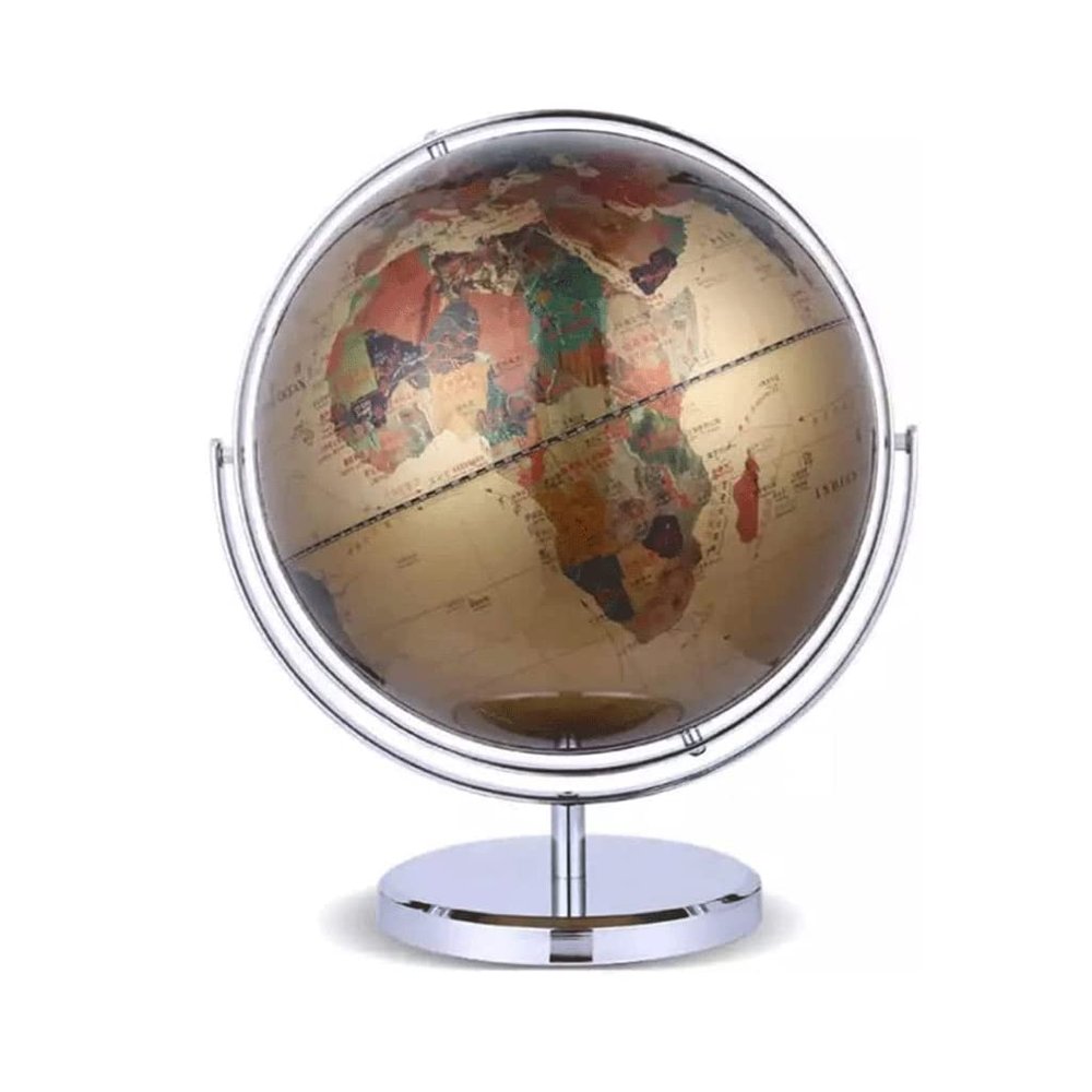 HRTC World Globe World Globe 720 Full Rotation Globe with Stand Desktop 12.5 Inch Adult Kids Explore Globe Office Decoration Globe Clear Text Marking