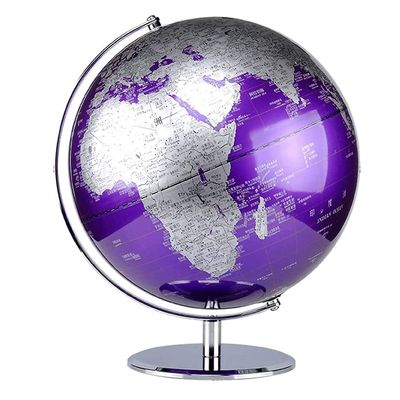 HRTC World Globe Latest Version World Globe with Non-Slip Base Educational Geography Globe for Adults Or Kids Diameter 20cm Globe Clear Text Marking
