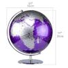 HRTC World Globe Latest Version World Globe with Non-Slip Base Educational Geography Globe for Adults Or Kids Diameter 20cm Globe Clear Text Marking view 2