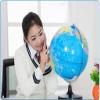 HRTC World Globe 12.5 Inch World Globe with Stand and Magnifying Glass Light Up Globe Educational World Globe Kids Globe Office Decor Clear Text Marking view 3
